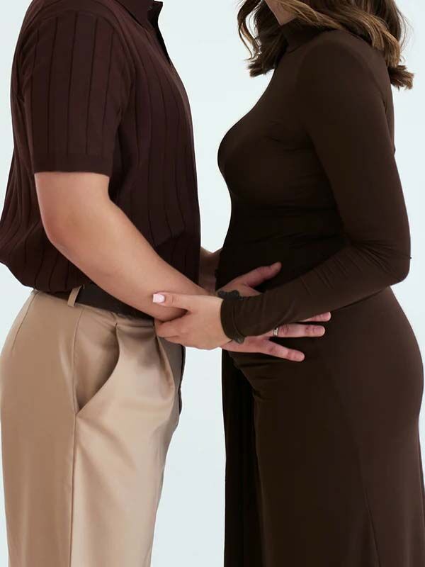 Beaumama robe shooting longue grossesse élégant chic cérémonie fendu le côté drapé sur le côté femme enceinte