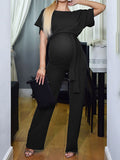 Beaumama combinaisons grossesse dentelle simple style tailleur femme enceinte