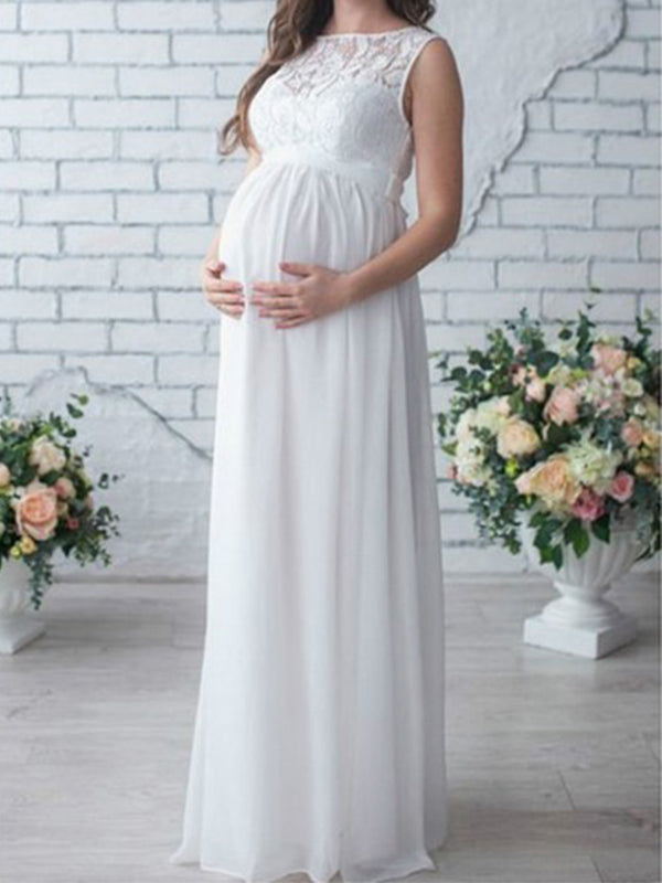Beaumama robe de longue grossesse dentelle mariage mari?�e c?�r?�monie femme enceinte �?? beaumama