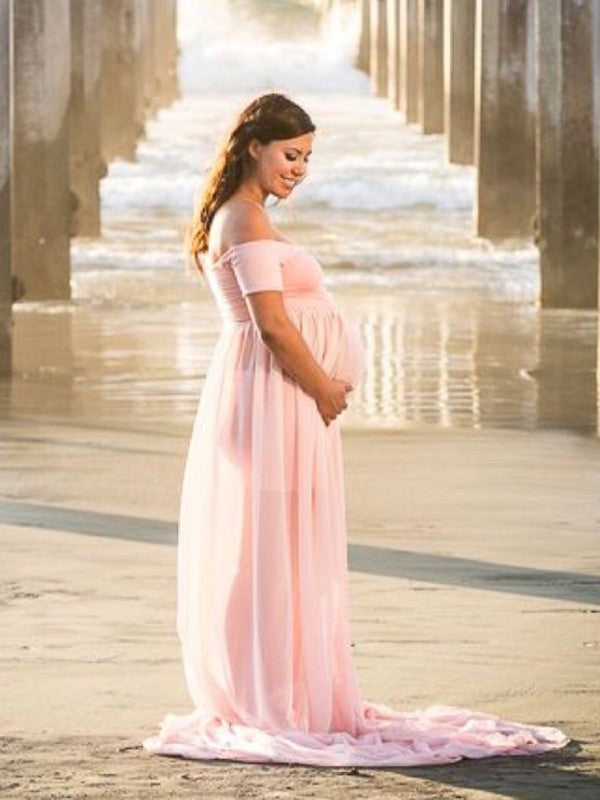 Beaumama robe longue de grossesse photo shooting fendu pour babyshower  maternité femme enceinte – beaumama