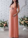 Beaumama robe de longue grossesse dentelle mariage mariée cérémonie femme enceinte