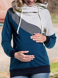 Beaumama sweatshirt allaitement  couleur bloc Capuche manches longues femme