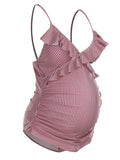 Beaumama maillot de bain de grossesse une pièce rayé maternité femme