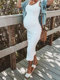 Beaumama gilet robe longue moulante sirène tenue soirée vetement