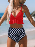 Beaumama maillot de bain deux pièces grossesse imprimé fleurie tankini plage femme enceinte