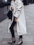 Beaumama grossesse longue manteau teddy bear oversized chic hiver femme vestes