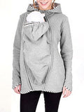 Beaumama sweatshirt kangourou portage bébé à capuche femme veste