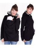 Beaumama sweatshirt kangourou portage bébé à capuche femme veste