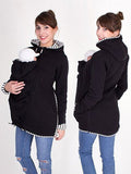 Beaumama sweatshirt kangourou portage bébé à capuche femme veste