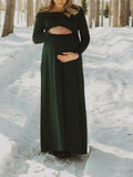 Beaumama robes photo longue grossesse élégant enceinte shooting fluide plissé femme enceinte