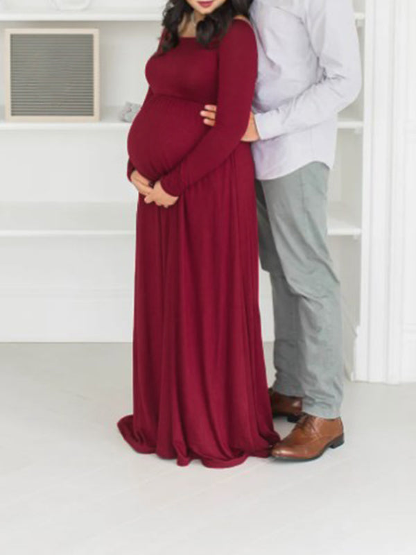 Beaumama robes longue grossese enceinte shooting baby shower fluide queue femme enceinte