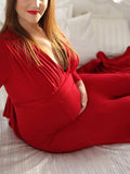 Beaumama robes photo longue grossesse élégant soirée baby shower moulante sirene queue femme enceinte