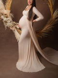 Beaumama robes photo longue grossesse élégant enceinte shooting sirene queue femme enceinte