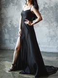 Beaumama robes longue grossesse élégant soirée enceinte shooting fendu le côté queue spaghettiträger femme enceinte
