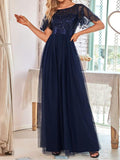 Beaumama robes longue grossesse élégant soirée volants feuille tulle femme enceinte