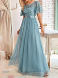 Beaumama robes longue grossesse élégant soirée volants feuille tulle femme enceinte