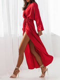 Beaumama robes longue grossesse élégant cocktail soirée fendu le côté coulisse taille femme enceinte