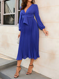 Beaumama robes longue grossesse élégant soirée cocktail boucle ceinture plissé femme enceinte