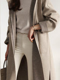 Beaumama manteau en laine grossesse Élégant poches capuche femme enceinte