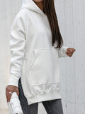 Beaumama sweatshirts grossesse Élégant fendu le côté poches femme enceinte