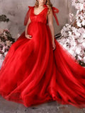 Beaumama robes longue grossesse élégant soirée enceinte shooting baby shower tulle nœud papillon queue femme enceinte