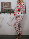 Beaumama ensembles pyjama grossesse motif de noël costume deux pièces de fête femme enceinte