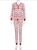 Beaumama ensembles pyjama grossesse motif de noël costume deux pièces de fête femme enceinte