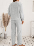 Beaumama ensembles pyjama grossesse Élégant poilu 2 pièces femme enceinte