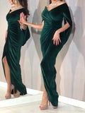 Beaumama robes longue grossesse élégant soirée cocktail fendu le côté plissé moulante femme enceinte