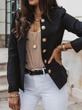 Beaumama blazer boutonnage col cheminée élégant femme veste officier
