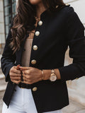 Beaumama blazer boutonnage col cheminée élégant femme veste officier