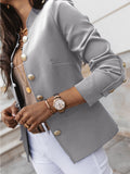 Beaumama blazer boutonnage col cheminée élégant femme veste officier