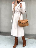 Beaumama manteau en laine grossesse élégant casual maison ceinture femme enceinte