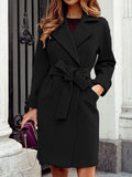 Beaumama manteau en laine grossesse casual élégant ceinture poches manteau d'hiver femme enceinte
