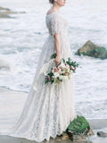 Beaumama robe photo dentelle longue grossesse fluide former mariage blanche femme enceinte