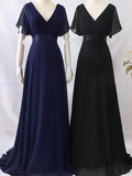 Beaumama robe longue grossesse v-cou manches courtes élégant femme enceinte