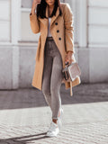 Beaumama manteau en laine boutonnage ceinture oversize longues manteau d'hiver femme enceinte