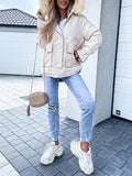 Beaumama doudoune pelzkragen poches capuche oversize manteau d'hiver femme enceinte