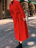 Beaumama manteau en laine grossesse double boutonnage ceinture manteau d'hiver femme enceinte