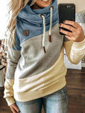 Beaumama sweatshirt grossesse couleur bloc capuche manches longues femme enceinte